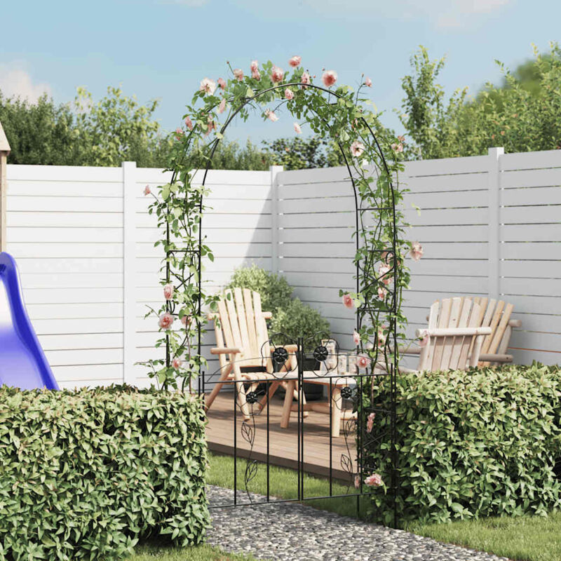 foto del prodotto vidaxl arco con porta da giardino per piante rampicanti
