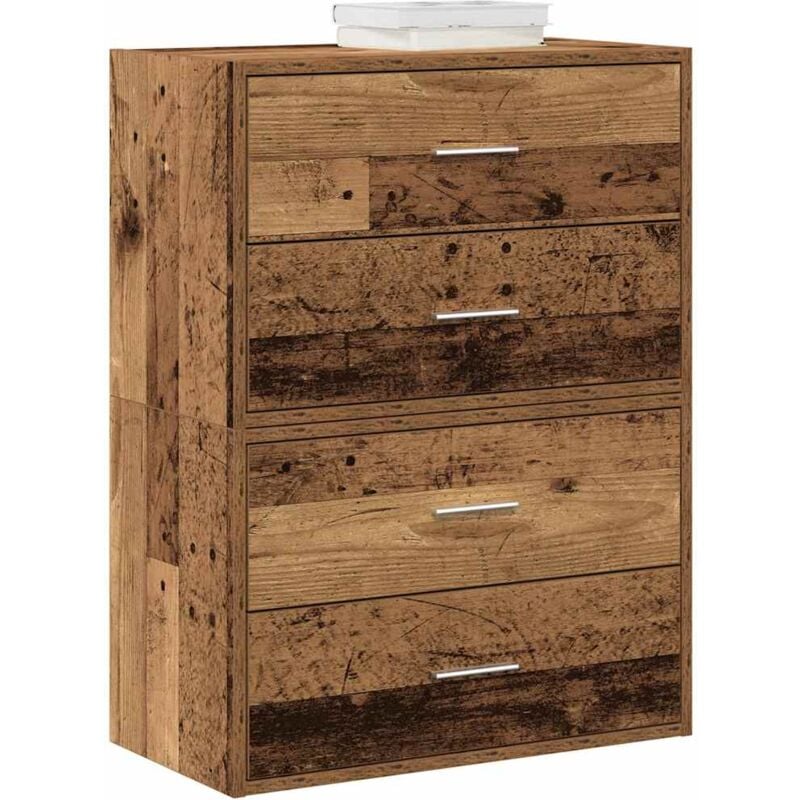 foto del prodotto vidaxl armadi con 2 cassetti 2 pz legno antico 60x31x40 cm truciolato