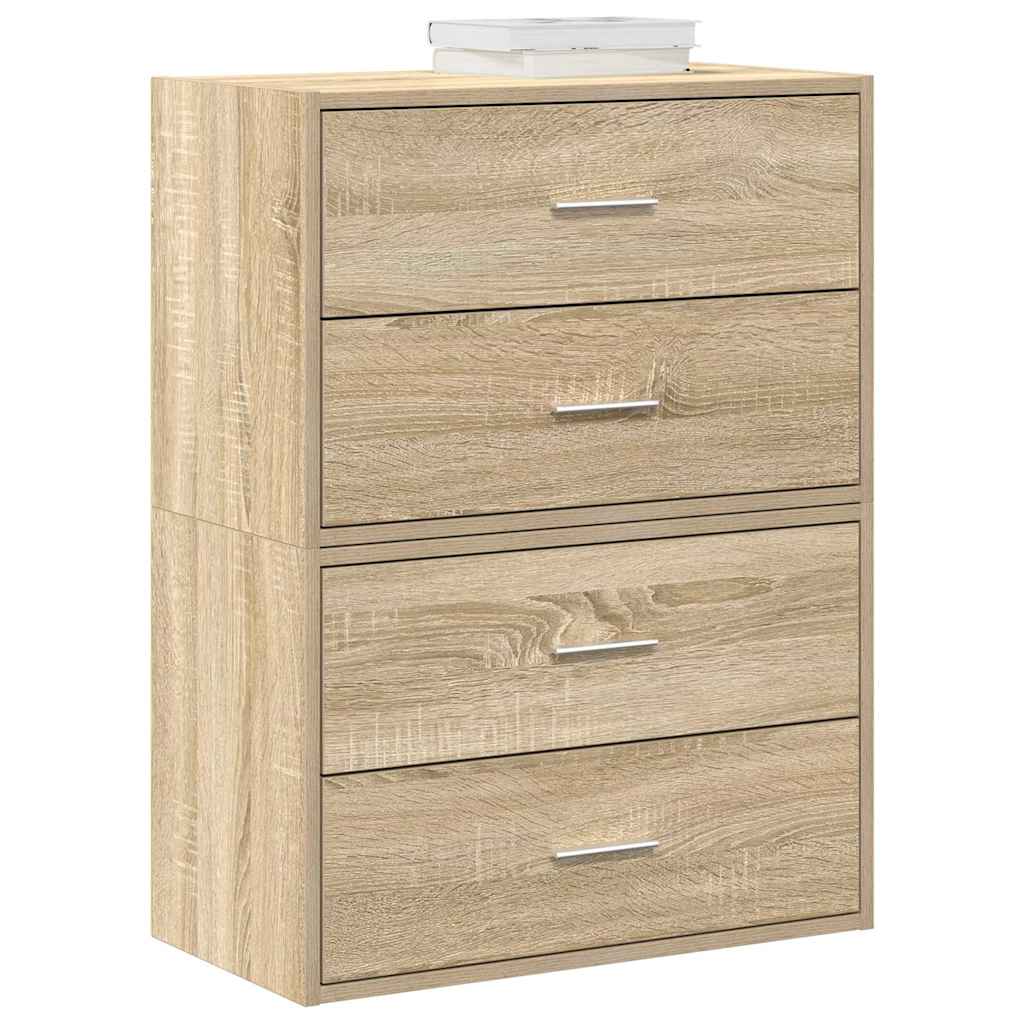 foto del prodotto vidaxl armadi con 2 cassetti 2 pz rovere sonoma 60x31x40 cm truciolato