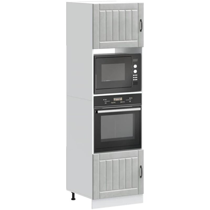 foto del prodotto vidaxl armadi forno 2 pz kalmar grigio cemento in legno multistrato