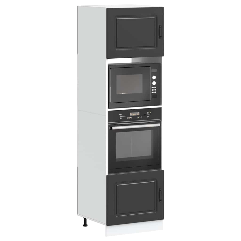 foto del prodotto vidaxl armadi forno 2 pz kalmar neri in legno multistrato