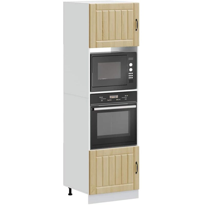 foto del prodotto vidaxl armadi forno 2 pz kalmar rovere sonoma in legno multistrato
