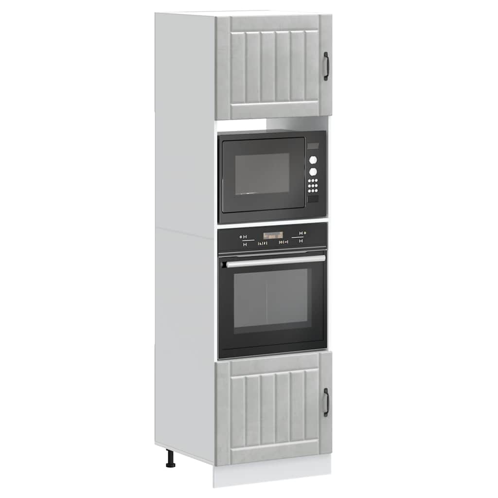 foto del prodotto vidaxl armadi forno 2 pz lucca grigio cemento in legno multistrato
