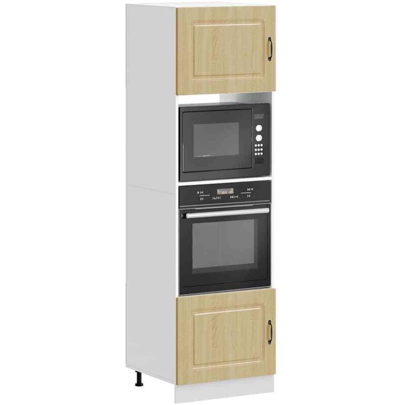 foto del prodotto vidaxl armadi forno 2 pz lucca rovere sonoma in legno multistrato
