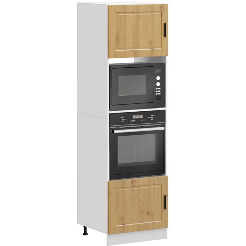 foto del prodotto vidaxl armadi forno 2 pz porto rovere artigianale in legno multistrato
