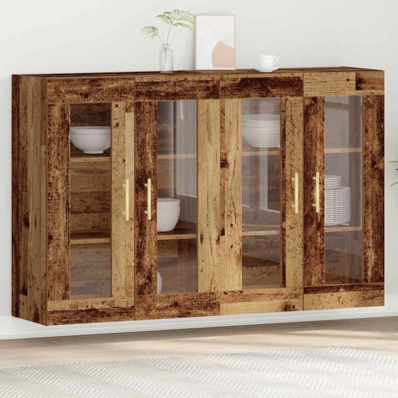 foto del prodotto vidaxl armadietti da muro, 2 pezzi in legno vecchio, 69,5 x 34 x 90 cm, legno ingegnerizzato.