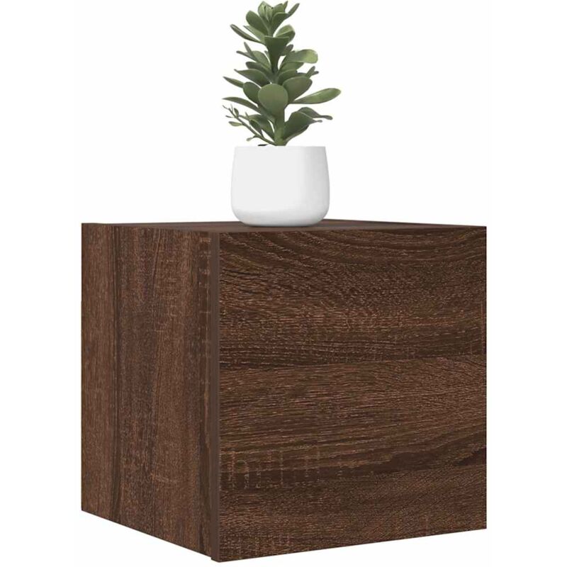 foto del prodotto vidaxl armadietti tv montati a parete 2pz rovere marrone 30,5x30x30 cm