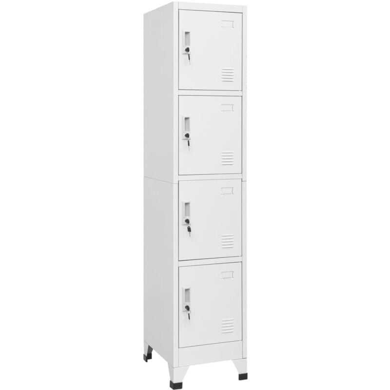 foto del prodotto vidaxl armadietto a chiave a 4 scomparti 38x45x180 cm 779850