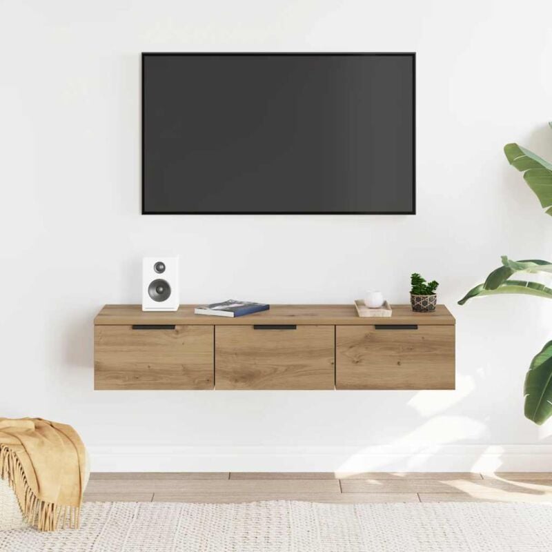foto del prodotto vidaxl armadietto a muro rovere artigianale 102x30x20 cm in truciolato