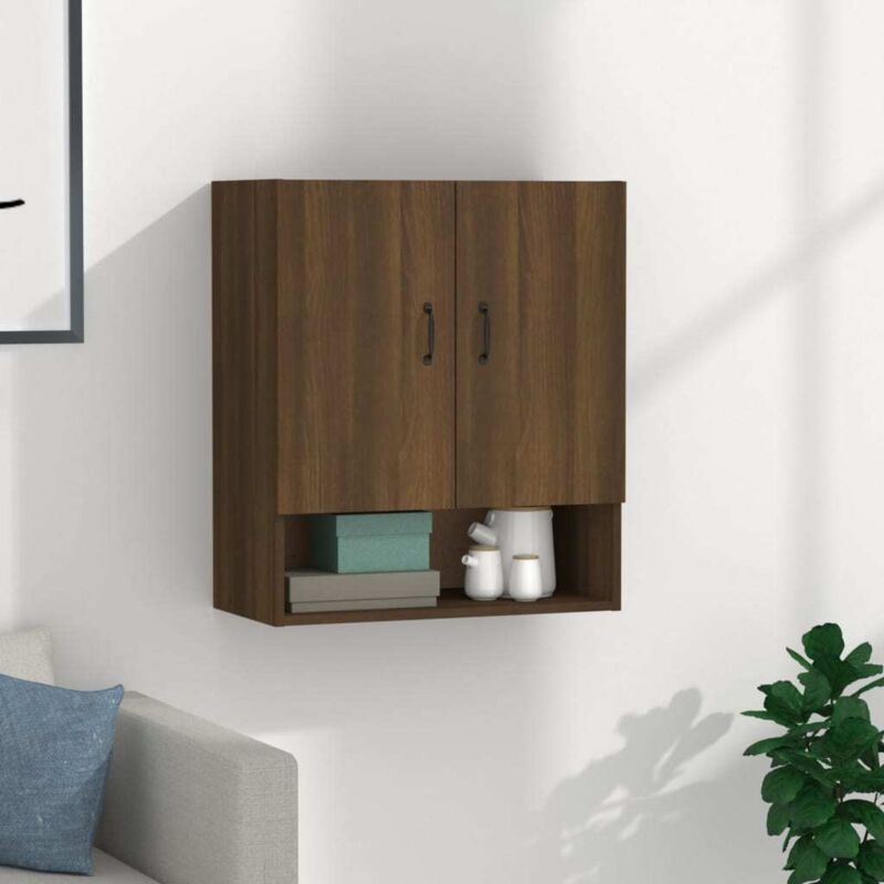 foto del prodotto vidaxl armadietto a muro rovere marrone 60x31x70 cm legno multistrato