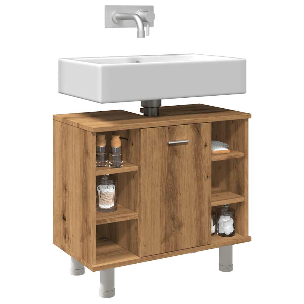 foto del prodotto vidaxl armadietto bagno artigianale 60x32x53,5 cm legno multistrato