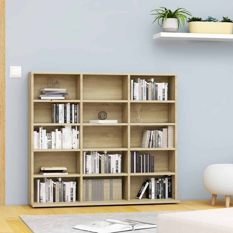 foto del prodotto vidaxl armadietto cd rovere sonoma 100x23x89,5 cm in legno multistrato