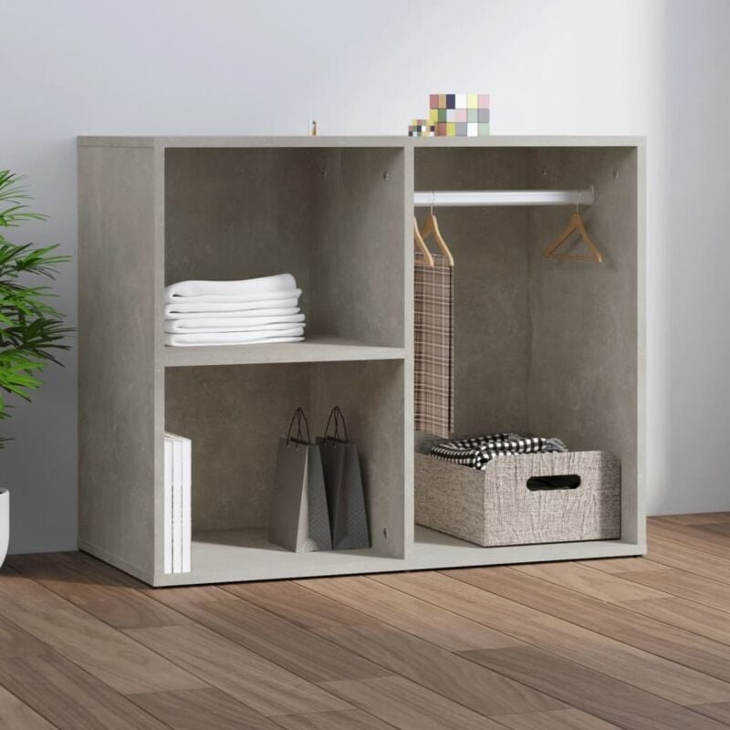 foto del prodotto vidaxl armadietto cosmetici grigio cemento 80x40x65 legno multistrato
