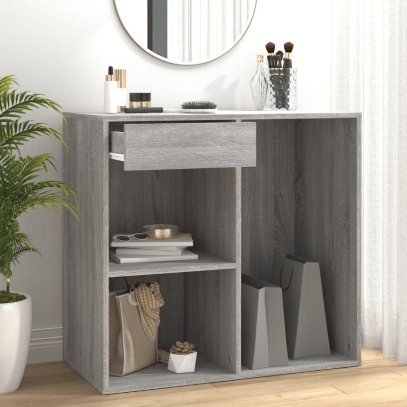 foto del prodotto vidaxl armadietto cosmetici grigio sonoma 80x40x75cm legno multistrato