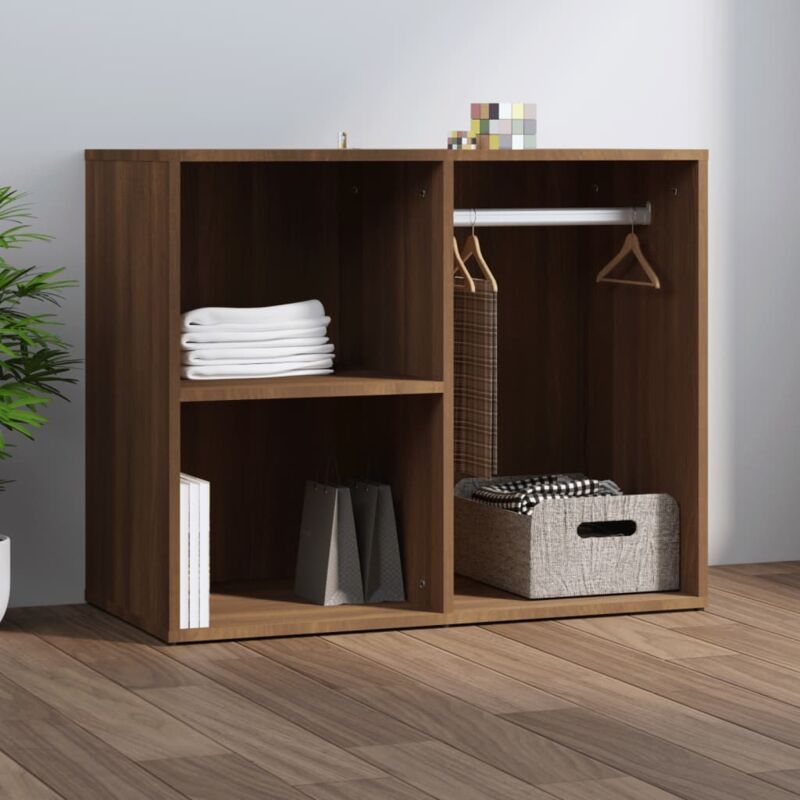 foto del prodotto vidaxl armadietto cosmetici rovere marrone 80x40x65 cm in legno