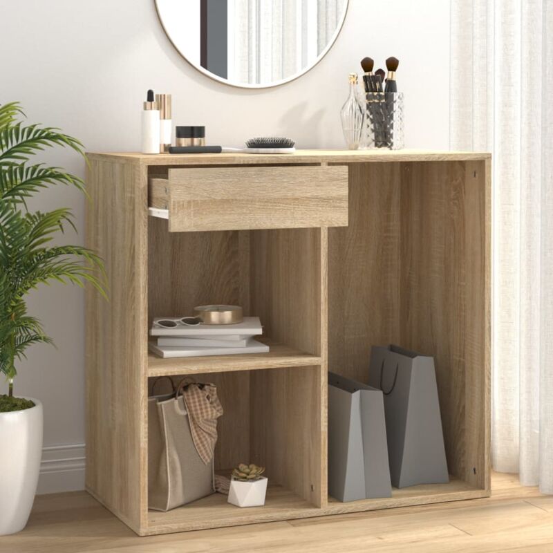 foto del prodotto vidaxl armadietto cosmetici rovere sonoma 80x40x75cm legno multistrato