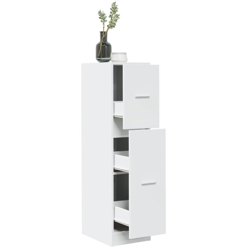 foto del prodotto vidaxl armadietto da farmacia bianco 30x41x118 cm in truciolato
