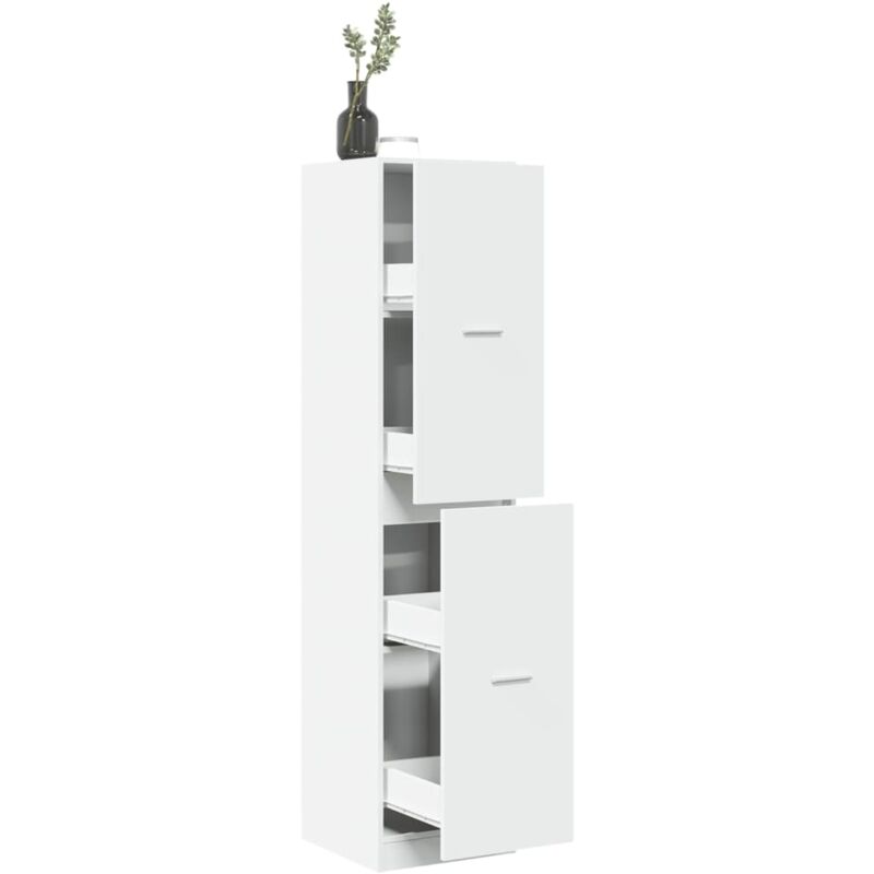 foto del prodotto vidaxl armadietto da farmacia bianco 40x41x174,5 cm in truciolato
