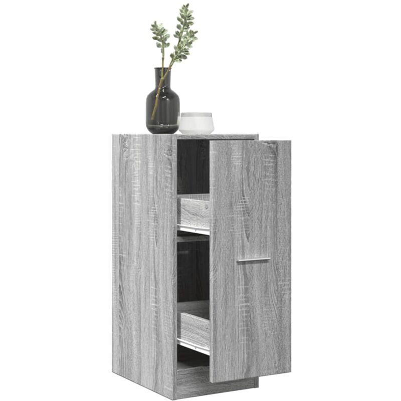 foto del prodotto vidaxl armadietto da farmacia grigio sonoma 30x41x77,5cm in truciolato