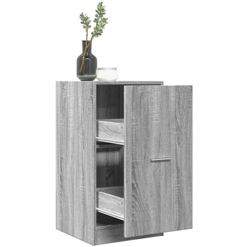 foto del prodotto vidaxl armadietto da farmacia grigio sonoma 40x41x77,5cm in truciolato