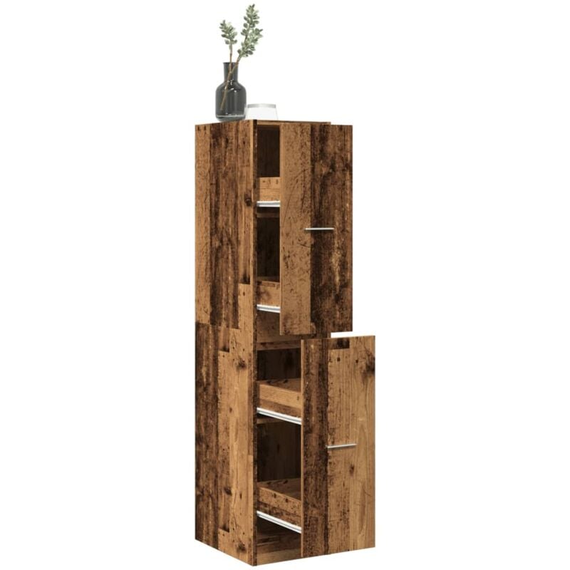 foto del prodotto vidaxl armadietto da farmacia legno vecchio 30x41x144,5 cm truciolato