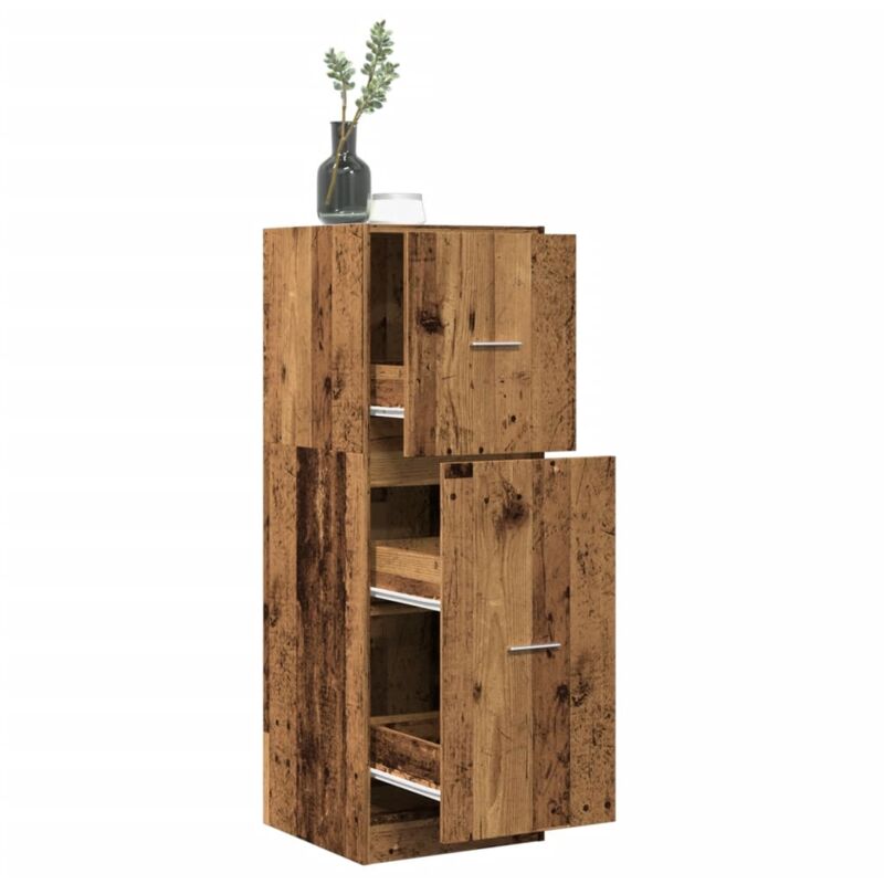 foto del prodotto vidaxl armadietto da farmacia legno vecchio 40x41x118 cm in truciolato