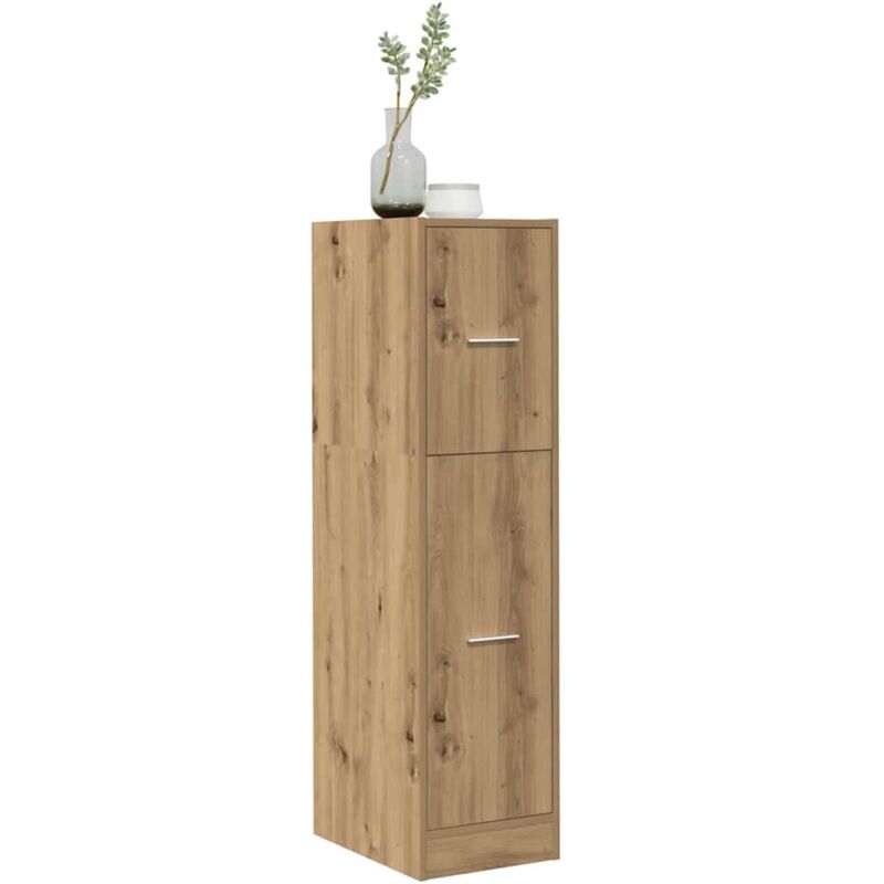 foto del prodotto vidaxl armadietto da farmacia rovere 30x41x118 cm in truciolato