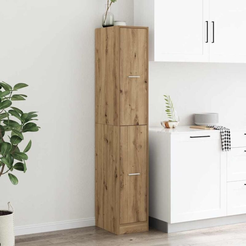 foto del prodotto vidaxl armadietto da farmacia rovere 30x41x174,5 cm in truciolato