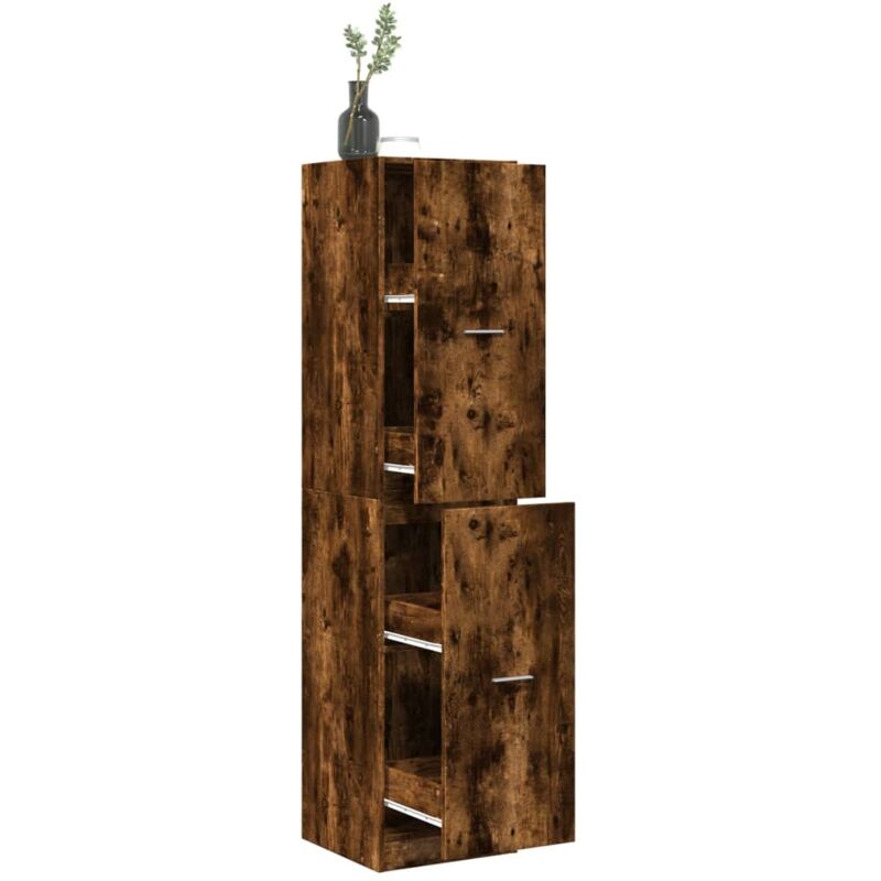 foto del prodotto vidaxl armadietto da farmacia rovere fumo 40x41x174,5 cm in truciolato