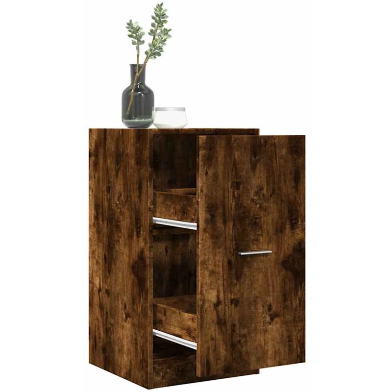 foto del prodotto vidaxl armadietto da farmacia rovere fumo 40x41x77,5 cm in truciolato