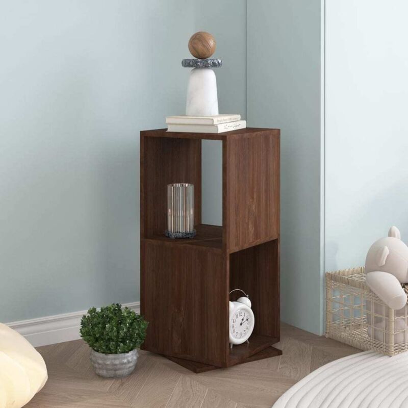 foto del prodotto vidaxl armadietto girevole marrone rovere 34,5x34,5x75,5cm truciolato