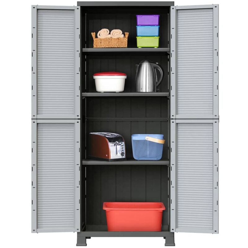foto del prodotto vidaxl armadietto in plastica 68x39x171,5 cm 484853