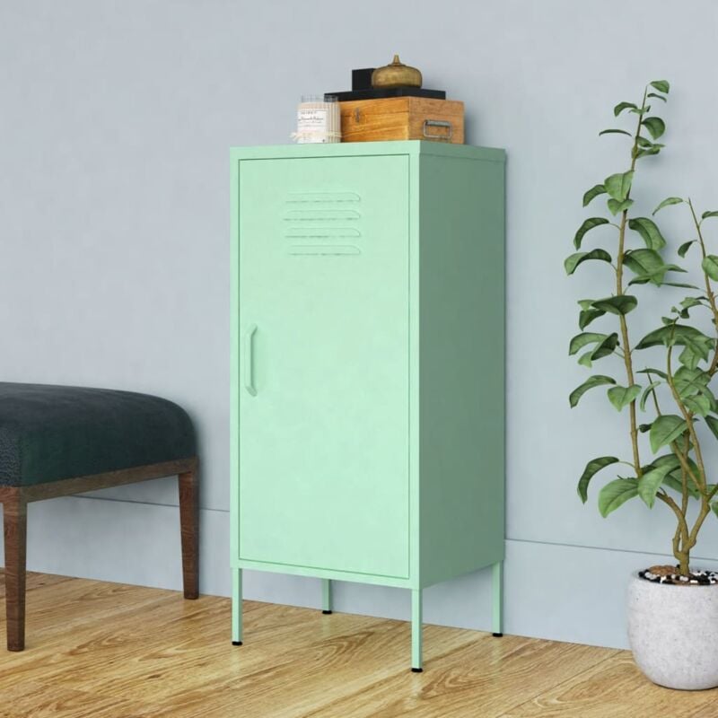 foto del prodotto vidaxl armadietto menta 42,5x35x101,5 cm in acciaio