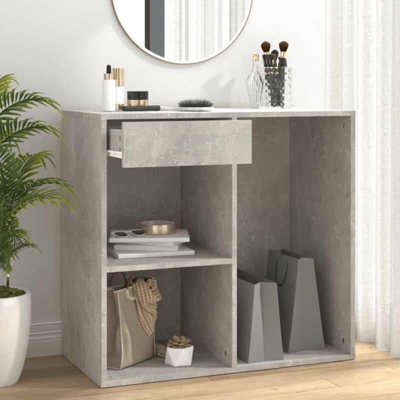foto del prodotto vidaxl armadietto per cosmetici grigio cemento 80x40x75 cm in legno