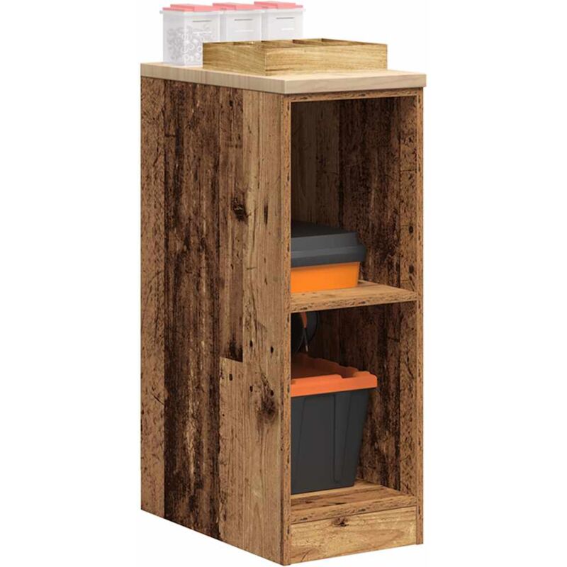 foto del prodotto vidaxl armadietto per garage in legno vecchio 30x51x85 cm
