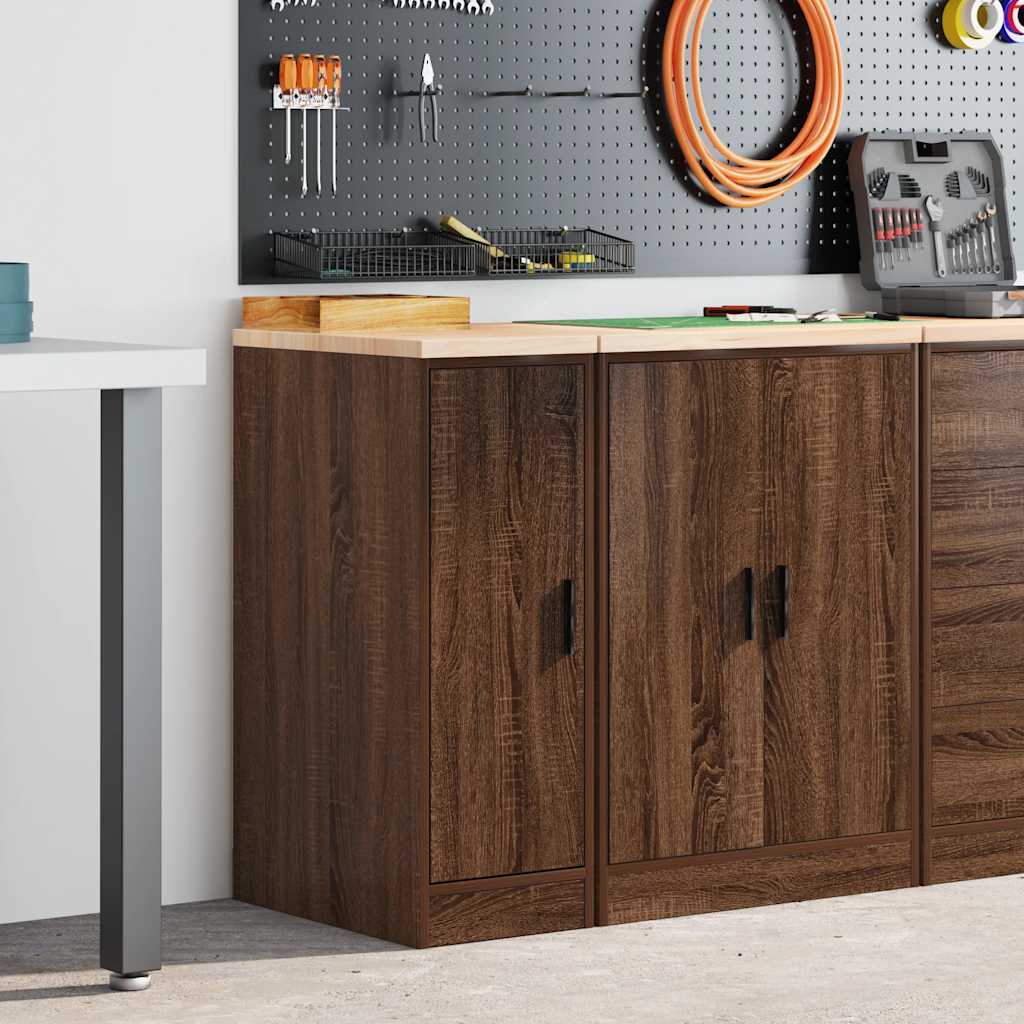 foto del prodotto vidaxl armadietto per garage in rovere marrone 30x51x85 cm