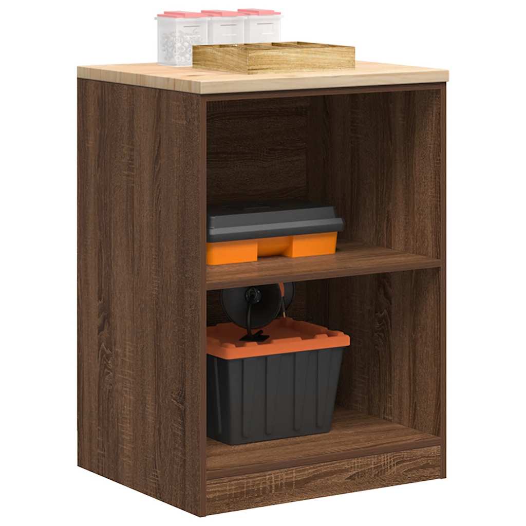foto del prodotto vidaxl armadietto per garage in rovere marrone 60x51x85 cm