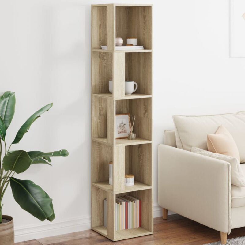 foto del prodotto vidaxl armadio angolare rovere sonoma 33x33x164,5 cm in truciolato