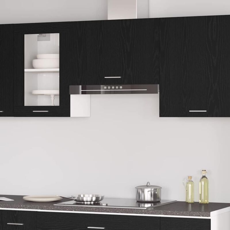 foto del prodotto vidaxl armadio appeso in rovere nero di 60x31x60 cm, fatto in legno ingegnerizzato