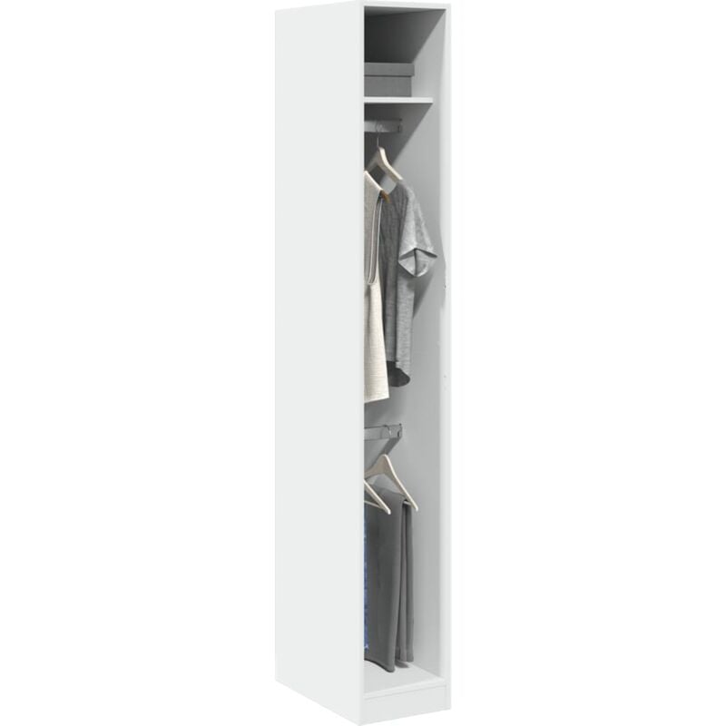 foto del prodotto vidaxl armadio bianco 30x50x200 cm in legno multistrato
