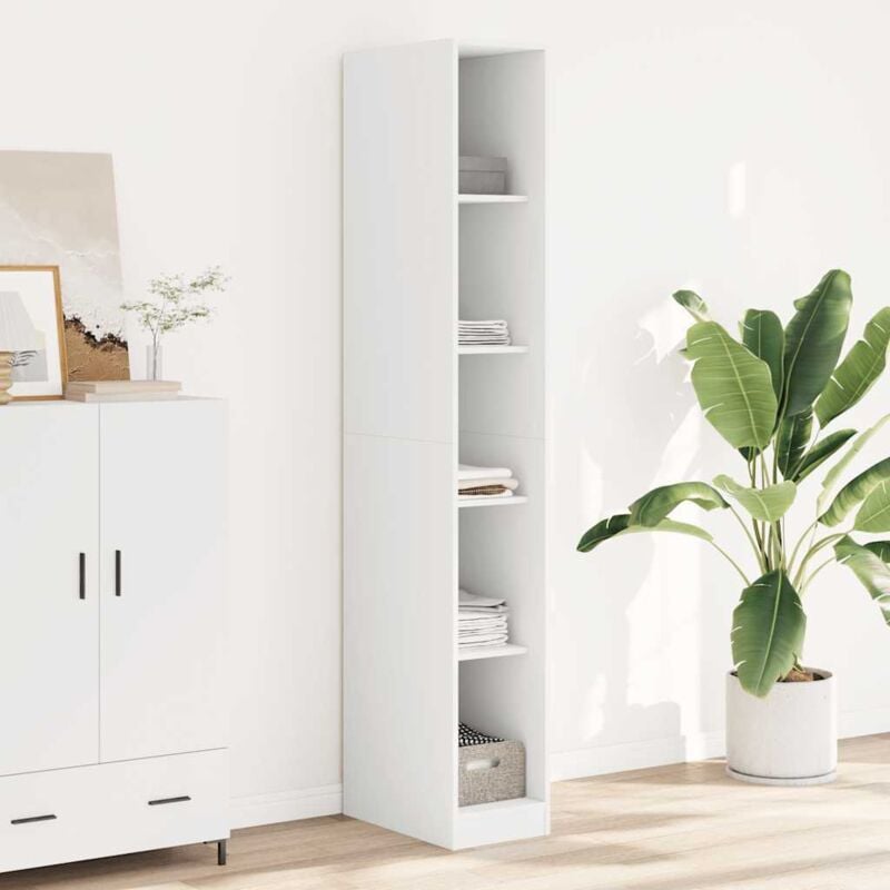 foto del prodotto vidaxl armadio bianco 30x50x200 cm in legno tecnico