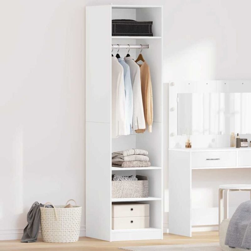 foto del prodotto vidaxl armadio bianco 50x50x200 cm in legno multistrato