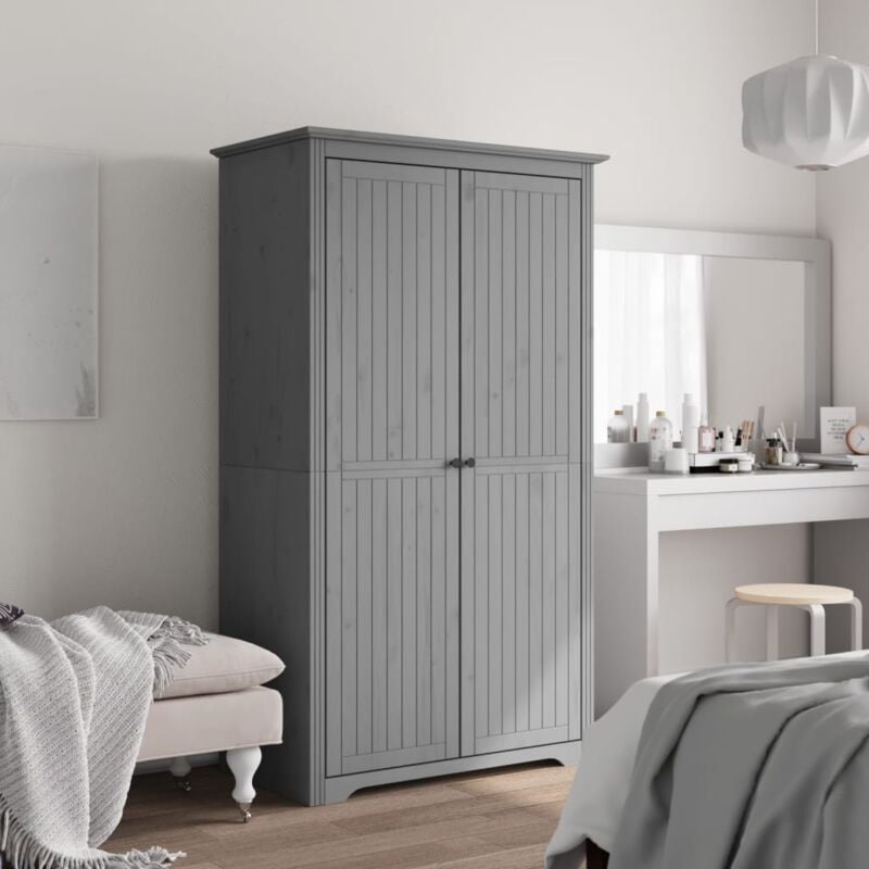 foto del prodotto vidaxl armadio bodo 99x53,5x173 cm in legno massello di pino grigio