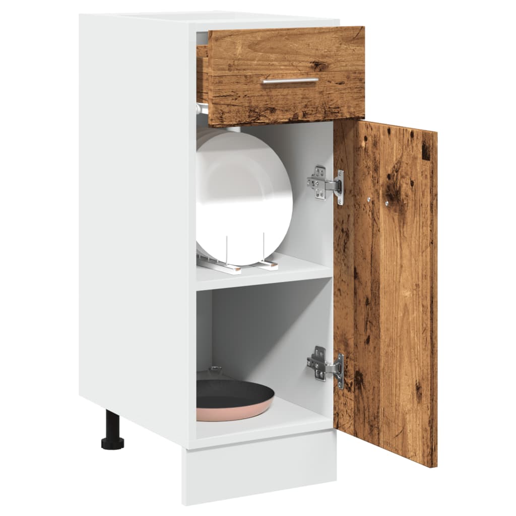 foto del prodotto vidaxl armadio cassetto lyon legno antico 30x46x81,5 cm