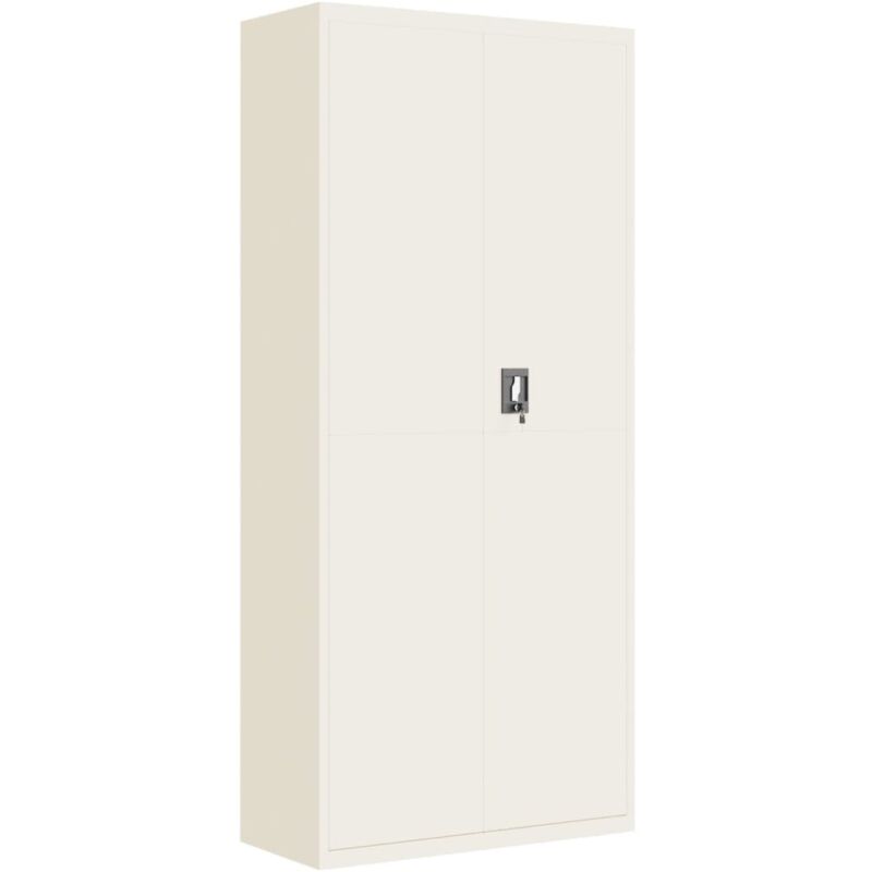 foto del prodotto vidaxl armadio classificatore bianco 90x40x200 cm in acciaio