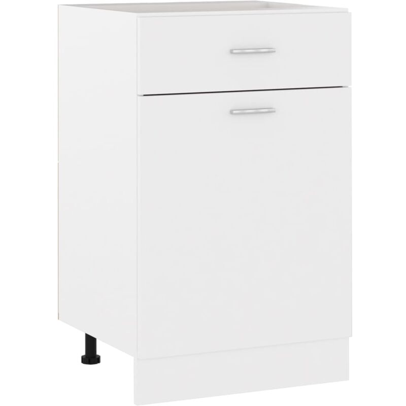 foto del prodotto vidaxl armadio con cassetto bianco 50x46x81,5 cm in legno multistrato