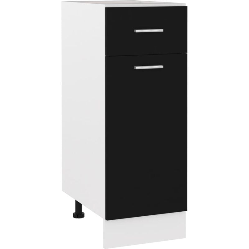 foto del prodotto vidaxl armadio con cassetto lyon nero 30x46x81,5 cm