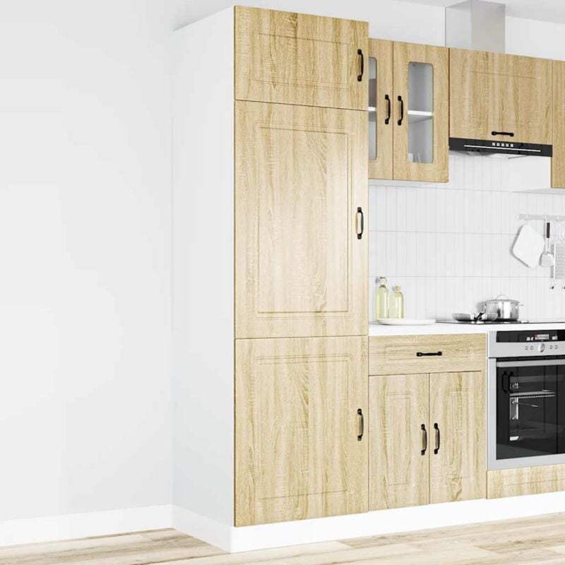 foto del prodotto vidaxl armadio da cucina kalmar rovere sonoma in legno multistrato
