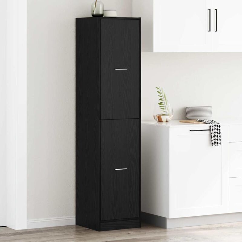 foto del prodotto vidaxl armadio da farmacia rovere nero 40x41x174,5 cm legno ingegnerizzato