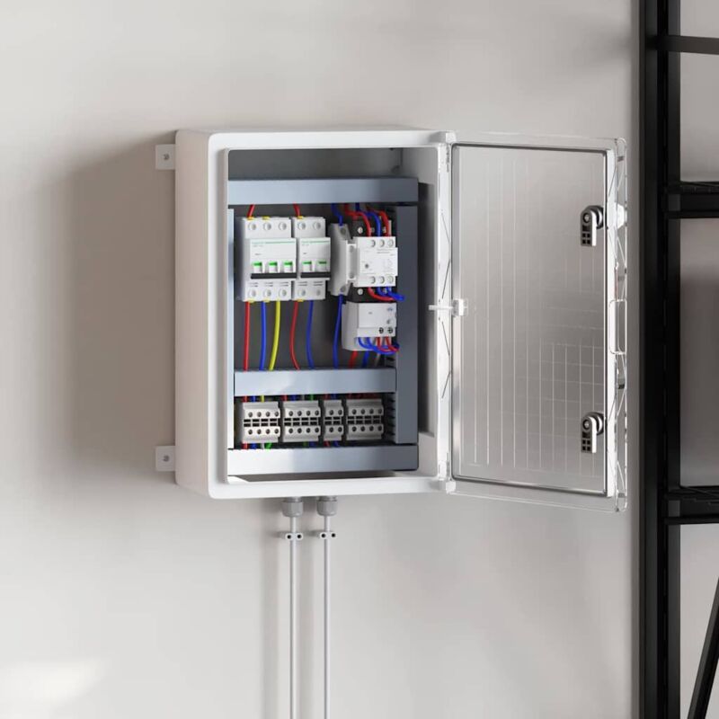 foto del prodotto vidaxl armadio di controllo ip65 impermeabile grigio 35x19,5x50 cm plastica abs